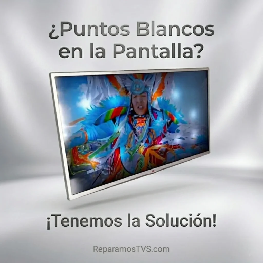 Reparación de puntos blancos en la pantalla de televisores Smart TV a domicilio en Bucaramanga y Floridablanca