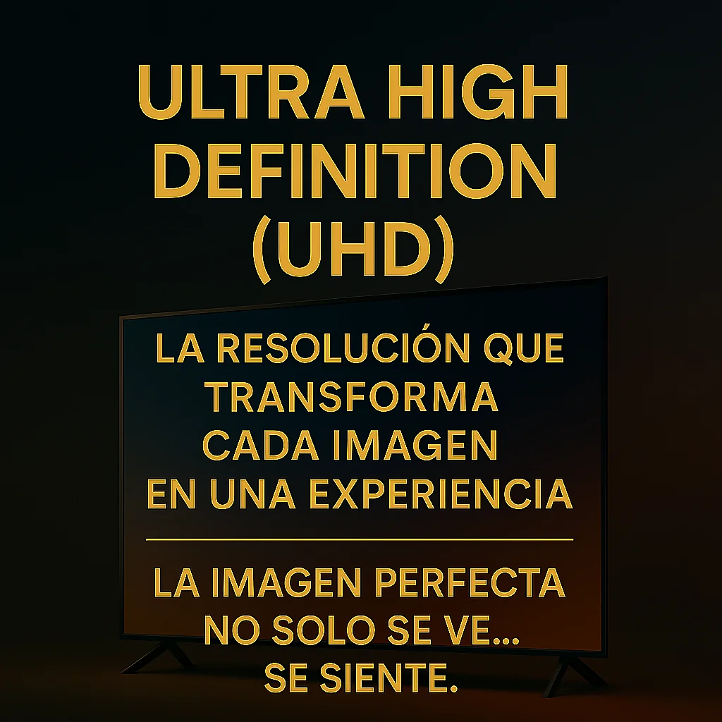 Experiencia visual Ultra High Definition (UHD) en televisores Smart TV: resolución 4K con colores vibrantes y detalles precisos